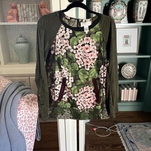 Byron Lars floral top small
